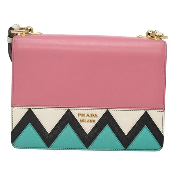 Prada Saffiano Pink Leather shoulder - Picture 1 of 10
